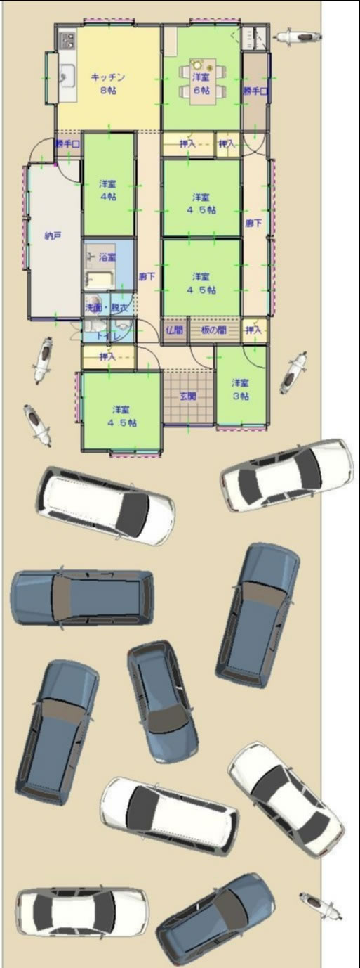 山口市徳地 間取り