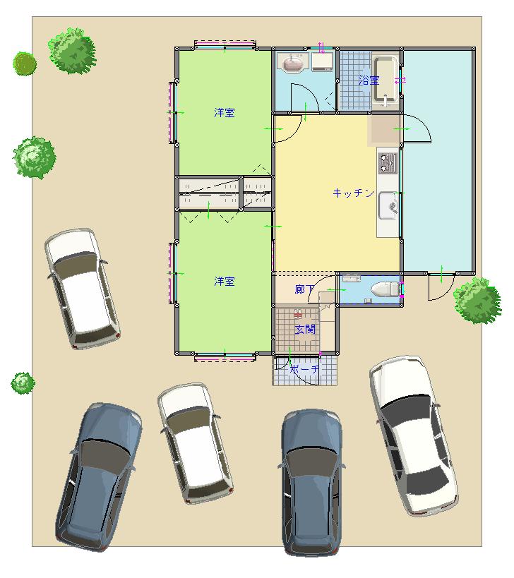山口市吉敷中東 間取り