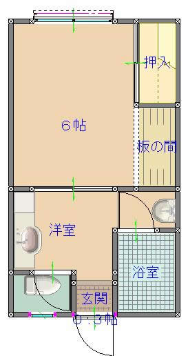 吉田ハイツ椿　間取り